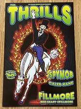 The Thrills Spymob Caleb Kane Fillmore Original Concert Poster 2004 Chris Shaw