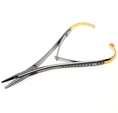 T/C O.R PREMIUM GRADE MATHIEU NEEDLE HOLDER 5'' WITH TUNGSTEN CARBIDE INSERTS