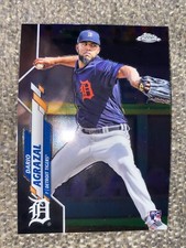 2020 Topps Chrome Update Dario Agrazal Rookie Baseball Card #U-30