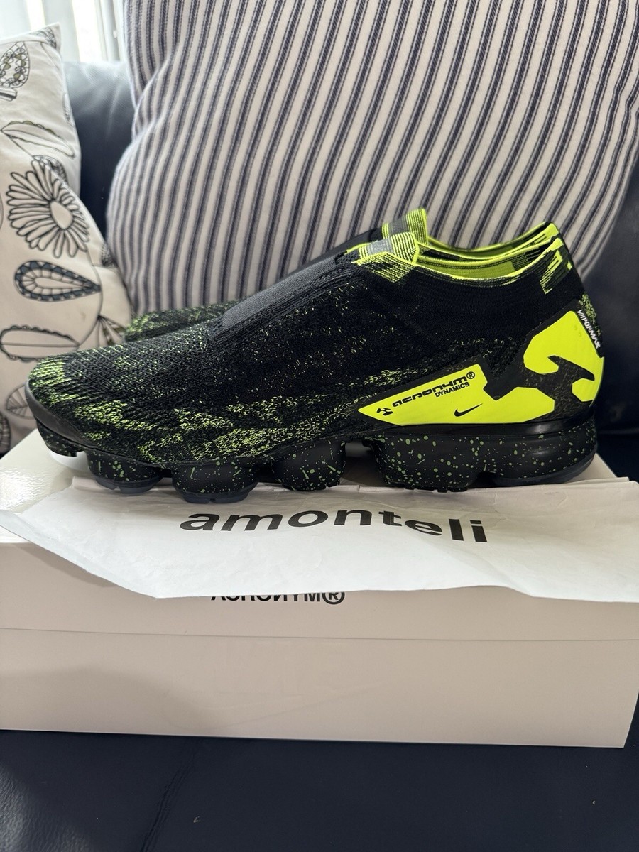 BRAND NEW NIKE X ACRONYM AIR VAPORMAX FLYKNIT MOC 2 - BLACK AND