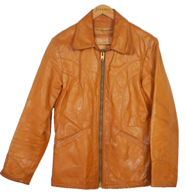 Vintage 1970s Oshwahkon East West Leather Jacket Size 36 | eBay