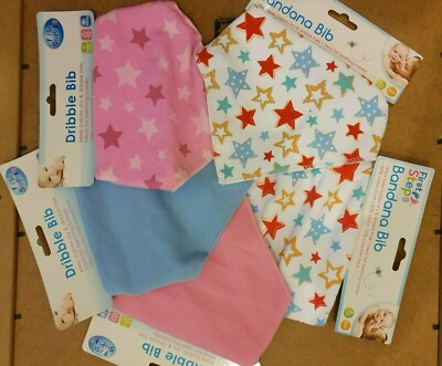 2 Stck. BABY BANDANA LÄTZCHEN DRIBBELN TROCKEN KLEINKIND 100 % BAUMWOLLE JUNGEN MÄDCHEN NEUGEBORENE