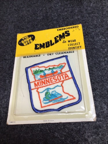 Minnesota Embroidered Souvenir Patch Vintage - Picture 3 of 5