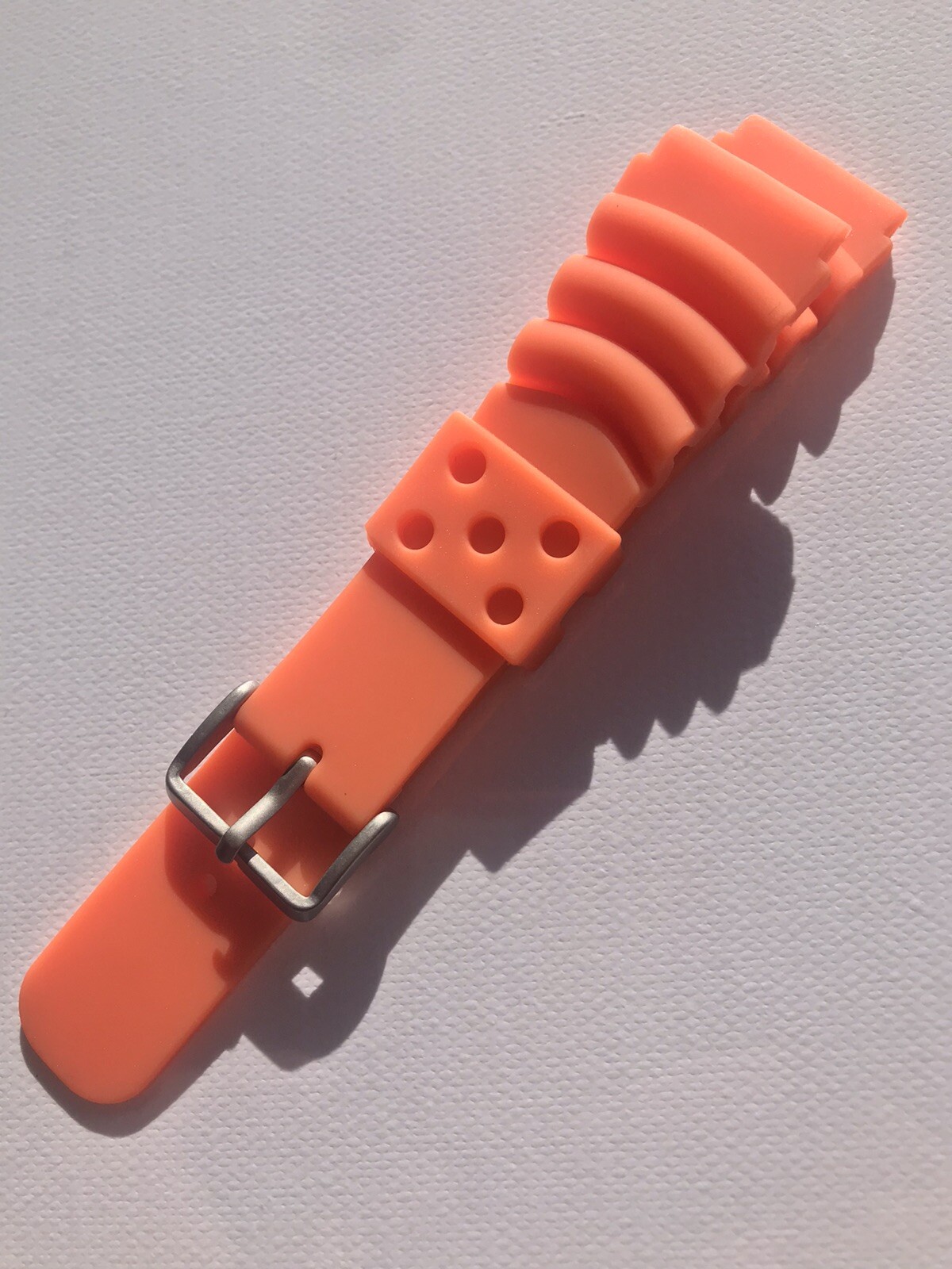 Bracelet Caoutchouc ONDULÉ Seiko Z-22 Pour Montre Plongeur SKX007/SKX009 - 22mm - Noir - Neuf Original