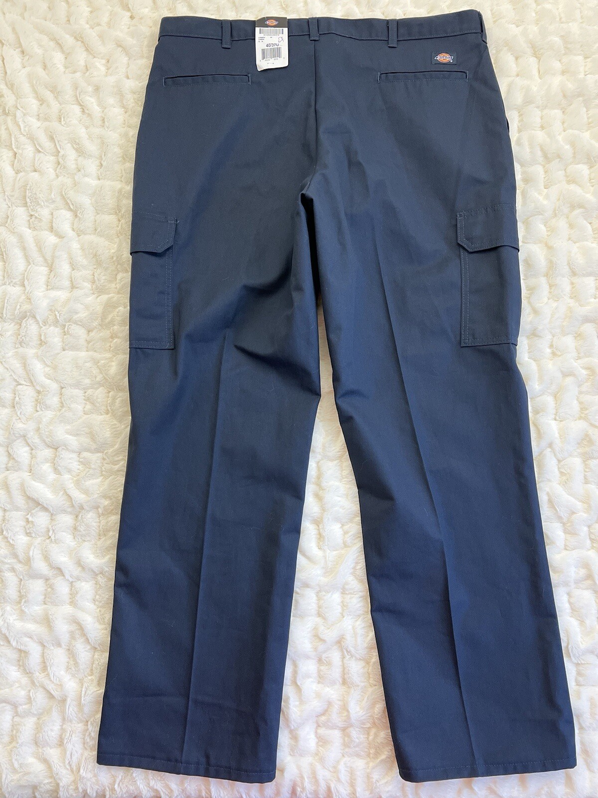 Dickies Loose Fit Cargo Work Pants Men’s Size 40X31 Navy Blue Straight Leg NEW image 3