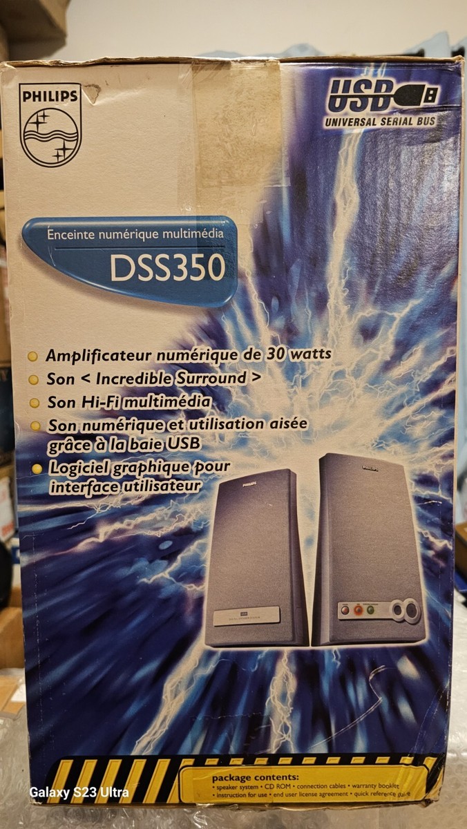 Philips Digital Multimedia Speaker DSS350 30Watts Amp In Original