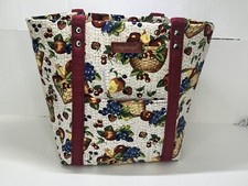 Longaberger Basket FRUITS AND BASKETS TOTE HANDBAG  NEW IN BAG