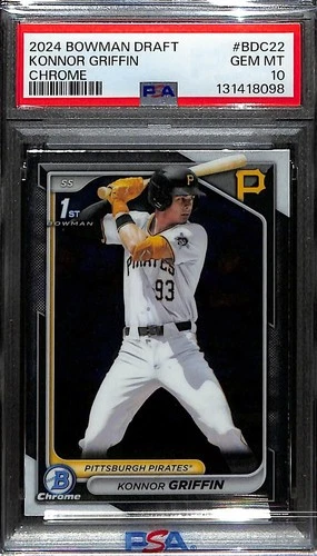 2024 Bowman Draft #BDC-22 Konnor Griffin Chrome PSA 10