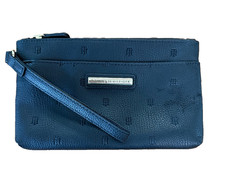 Tommy Hilfiger Black Wristlet 8.5"x5.25"x2" Classic Functional