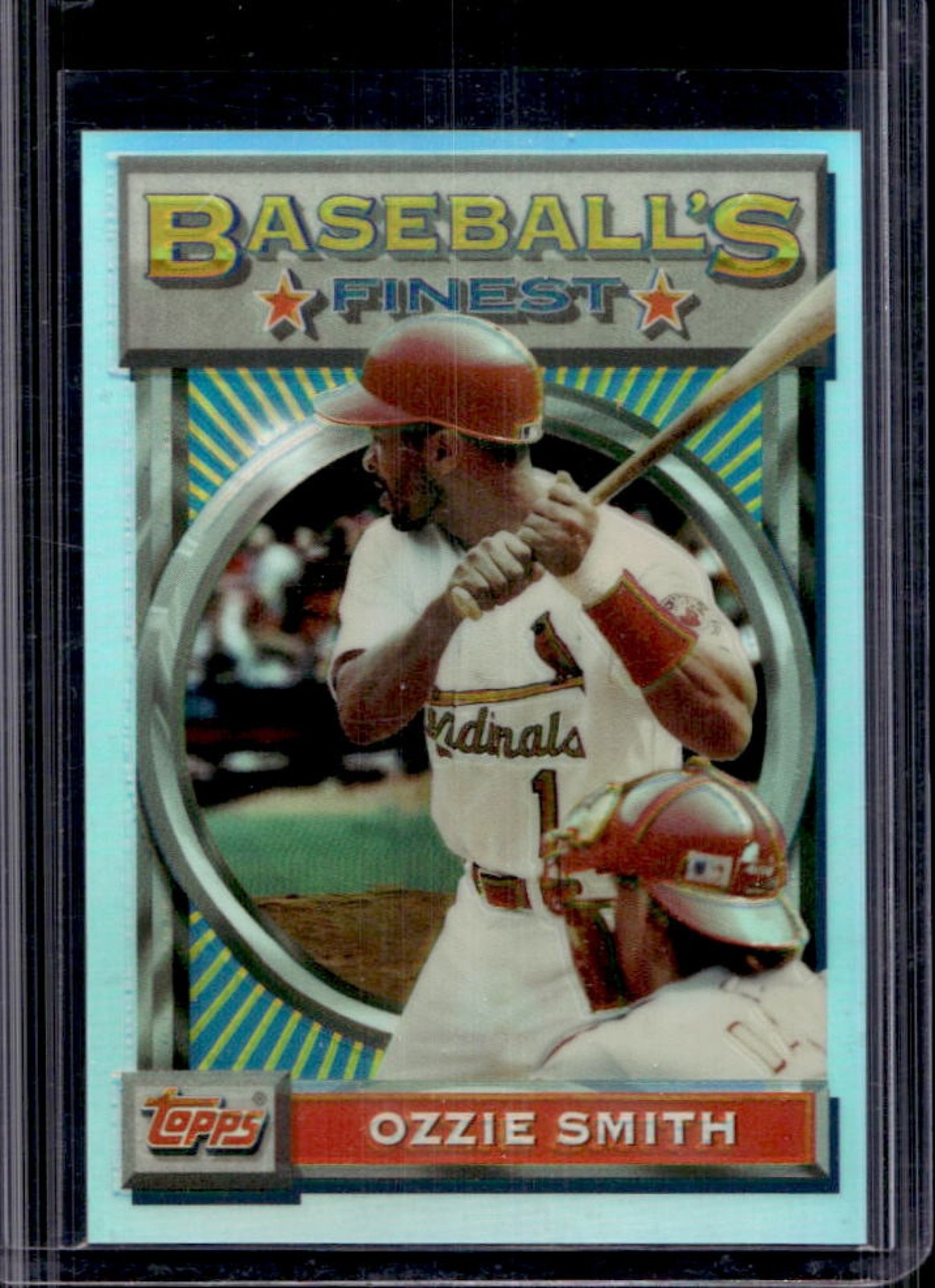 1993 Topps Finest Ozzie Smith Refractor #28 Cardinals