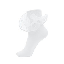 Ruffle Frilly Socks White