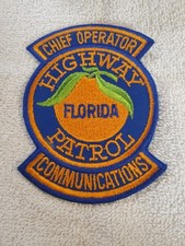 *Vintage Florida Highway Patrol Chief Operator Communications patch