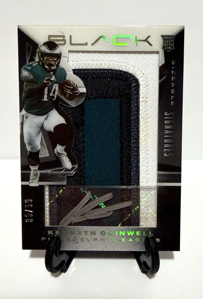 Kenneth Gainwell Panini Black Sizeable Signatures Rookie Jersey #SRJKG Silver
