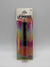 Bonne Bell LAYER-IT Lip Smacker 522 RASPBERRY ORANGE SORBET Lip Gloss Y2K NOS