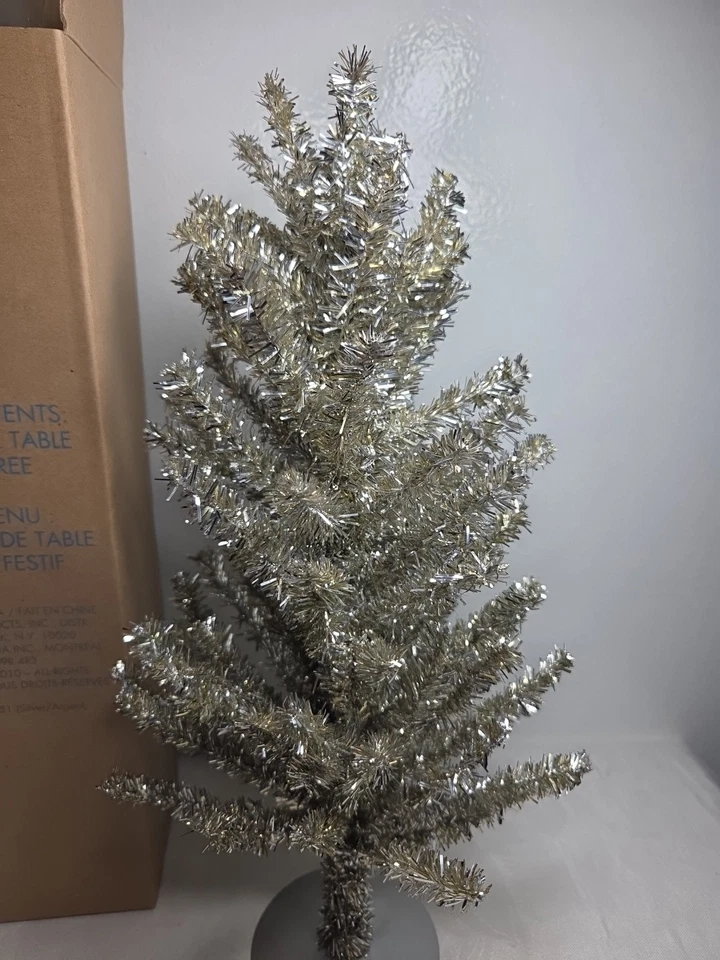 2010 Avon Tinsel Festive Table Top Tree 15" - Image 2 of 4