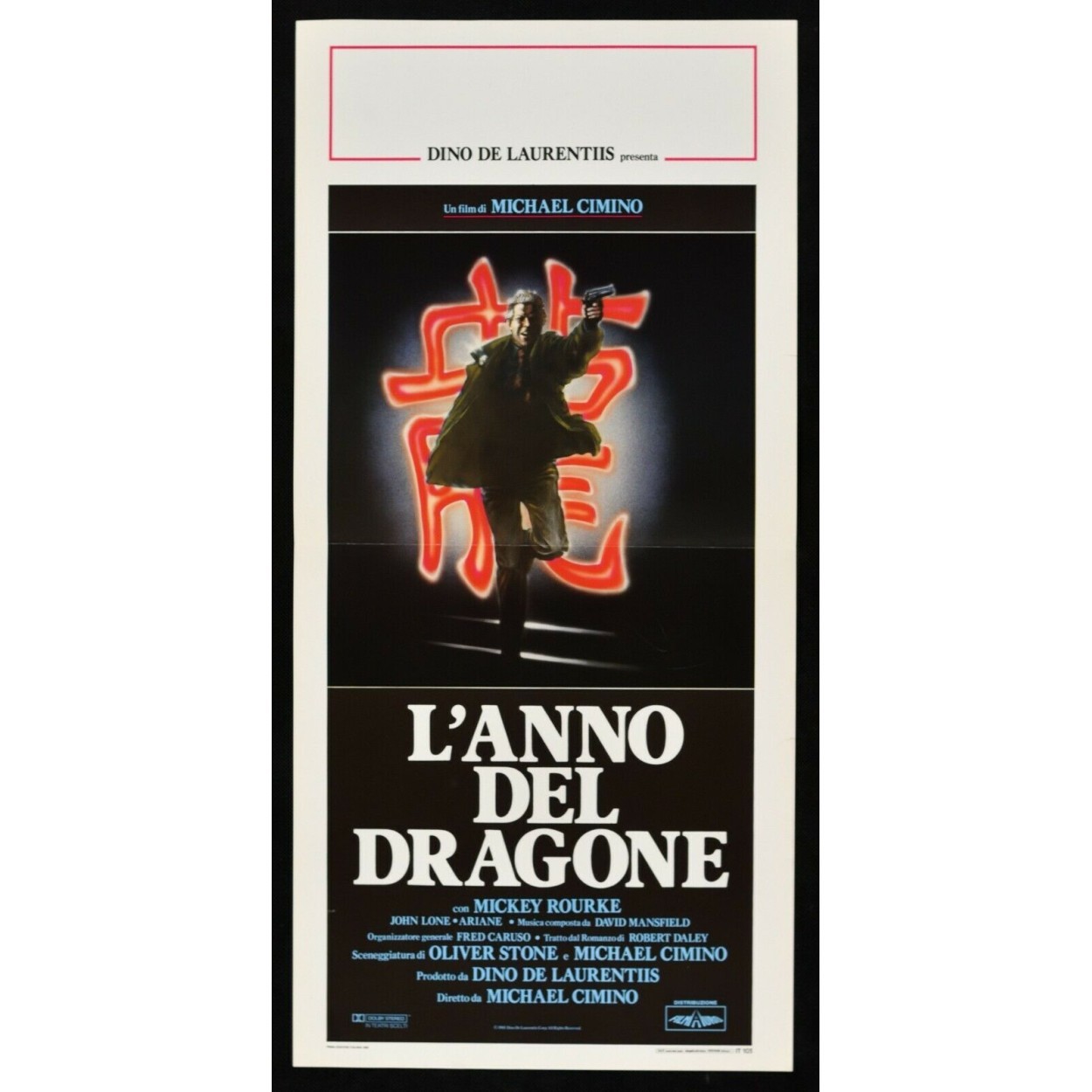 Locandina originale film L'anno del dragone (1985) - Regia di Michael Cimino