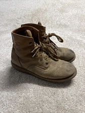 Georgia Boot Men's 6" Barracuda Leather Wedge Work Moc Boots Sz 11.5