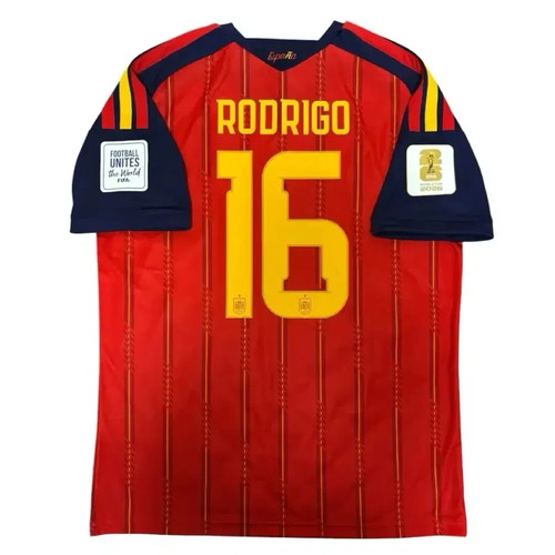 2026 WORLD Cup Spain National Team Home Jersey #16 RODRIGO -100% Original