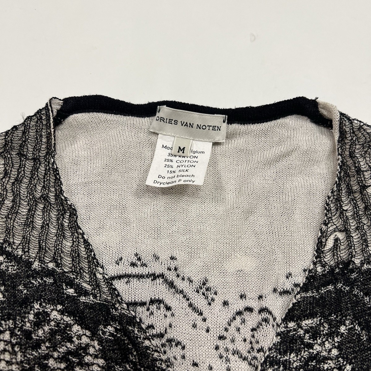 Dries Van Noten Sleeveless Knit Top Abstract Art Sweater Vest | eBay