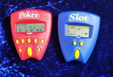 Vintage lot Radica 2002 Pocket Slot  Pocket Poker Hand Held Electronic TESTED