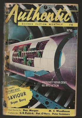 AUTHENTIC SCIENCE FICTION 46 June 1954. UK digest. Brian Berry, Dan Morgan