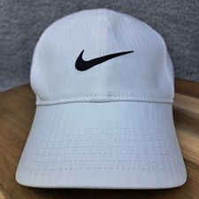 Nike Hat Cap Strap Back White Black Dri Fit Legacy91 Adult One Size Adjustable