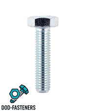 M12 M14 M16 M20 SET SCREWS FULLY THREADED HEXAGON HEAD BOLTS ZINC - 25-200mm