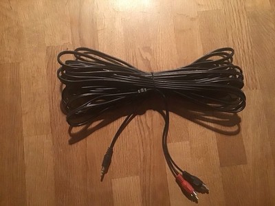 10m Audiokabel 3,5mm Klink auf RCA/Cinch
