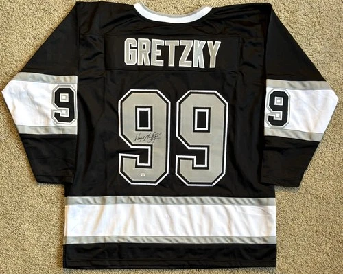 Wayne Gretzky Signed Los Angeles Kings Custom Hockey Jersey COA- Size XL