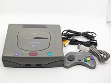 Sega Victor V-Saturn RG-JX2 Gray Console Complete Set NTSC-J Japan Tested