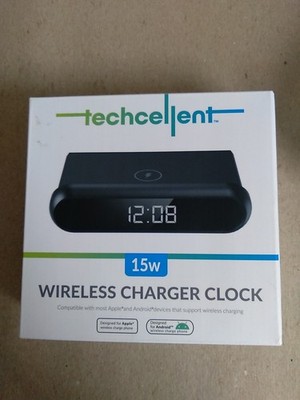 Techcellent Whireless Charger Clock 15w 