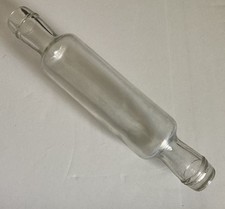 Antique Clear Glass Pastry Rolling Pin in Excellent Condition
