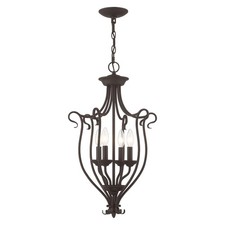 Livex Lighting - Coronado - 4 Light Foyer Chandelier in Traditional Style - 15