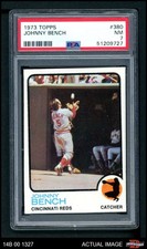 1973 Topps #380 Johnny Bench Reds HOF PSA 7 - NM