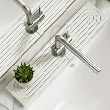 Diatomite Kitchen Faucet Mat   Quick Drying Stone Sink Tray  Splash Guard,