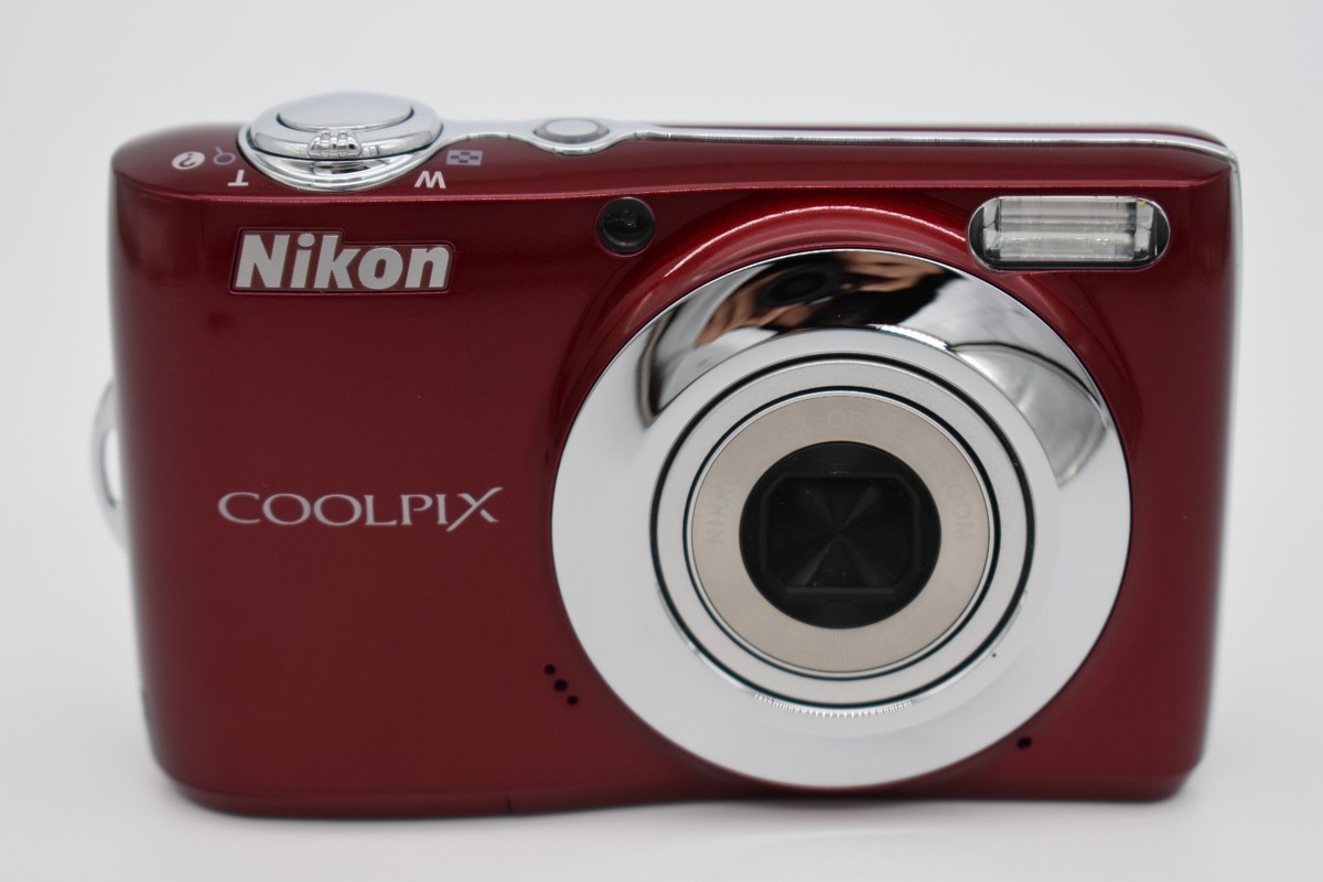 Nikon Coolpix L22 Red Digital Camera 12MP 3.6x Zoom - Bundle Fully