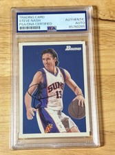 Signed 2009-10 Bowman '48 - Steve Nash #64 auto PSA/DNA Autograph Phoenix Suns 