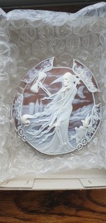 Argostino Centbellio Collectable Cameo Tortoise Shell Cameo