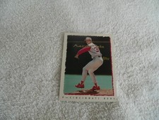 1995 topps 322 eric hanson one of a kind aaron sele gold letters on front