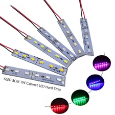 10PCS LED Bar Light 12V 6LED 8cmCabinet LED Hard Strip Red Green Blue Cool white