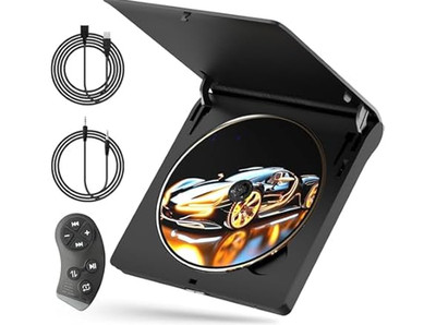 External Car CD Player Portable USB AUX Plug & Play CD Player with Remote