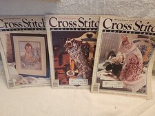1990  Vintage "Cross Stitch  Country Crafts" Magazines patterns  Lot of 3