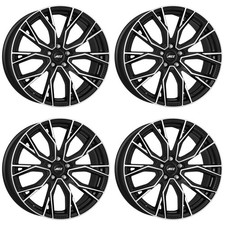 4 Alu Felgen AEZ Toronto dark 8.5Jx18 5x112 f&uuml;r Mercedes Benz A B C CL CLA Cle E