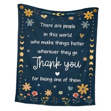 Thank You Gifts for Women - Soft Fleece Throw Blanket Adult There Are People