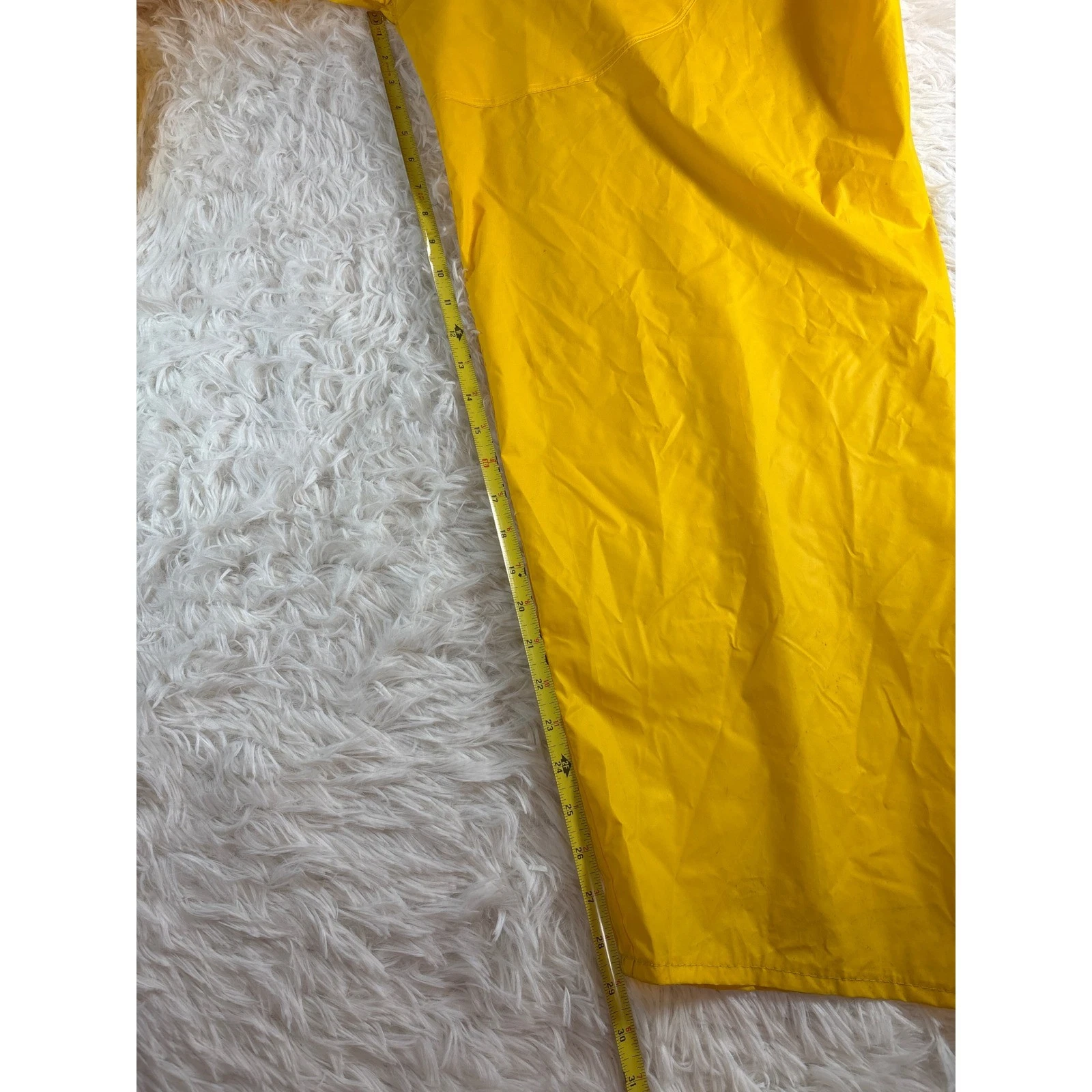 VTG Chris-Craft Yellow Rain Suit Jacket Bib Overalls PVC Maritime Gorpcore XL - product detail image 11
