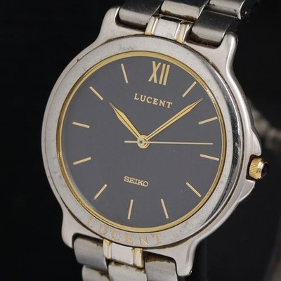 Seiko Lucent 5E21-6B80 Quartz Black Dial Men's Watch KRH 2000000 NSK
