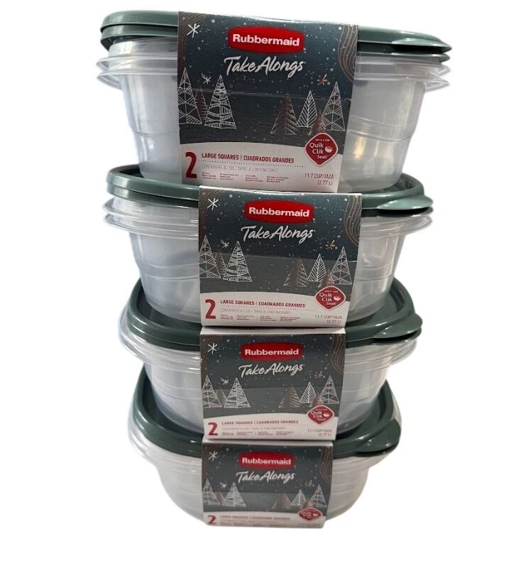 Rubbermaid TakeAlongs 11.7 Cup Food Storage Containers 8 Pack