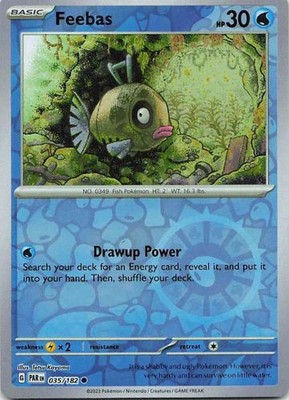 Feebas 035/182 Paradox Rift Common NM Pokemon TCG