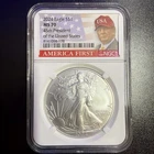 2024 $1 American Silver Eagle NGC MS70 Trump Label Not Made Anymore