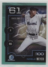 2025 Bowman Scouts Top 100 Chrome Aqua Refractor /125 Noble Meyer #BTP-61 1u6